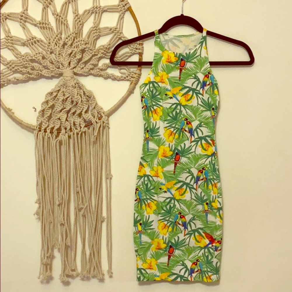 American Apparel Tropical Bodycon Dress